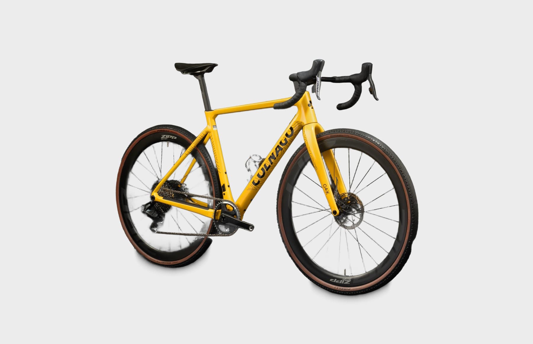 Colnago G4-X GRX 827 Di2 2026 — nieuwe gravelfiets, maat 52, geel (mtyl) — foto Colnago
