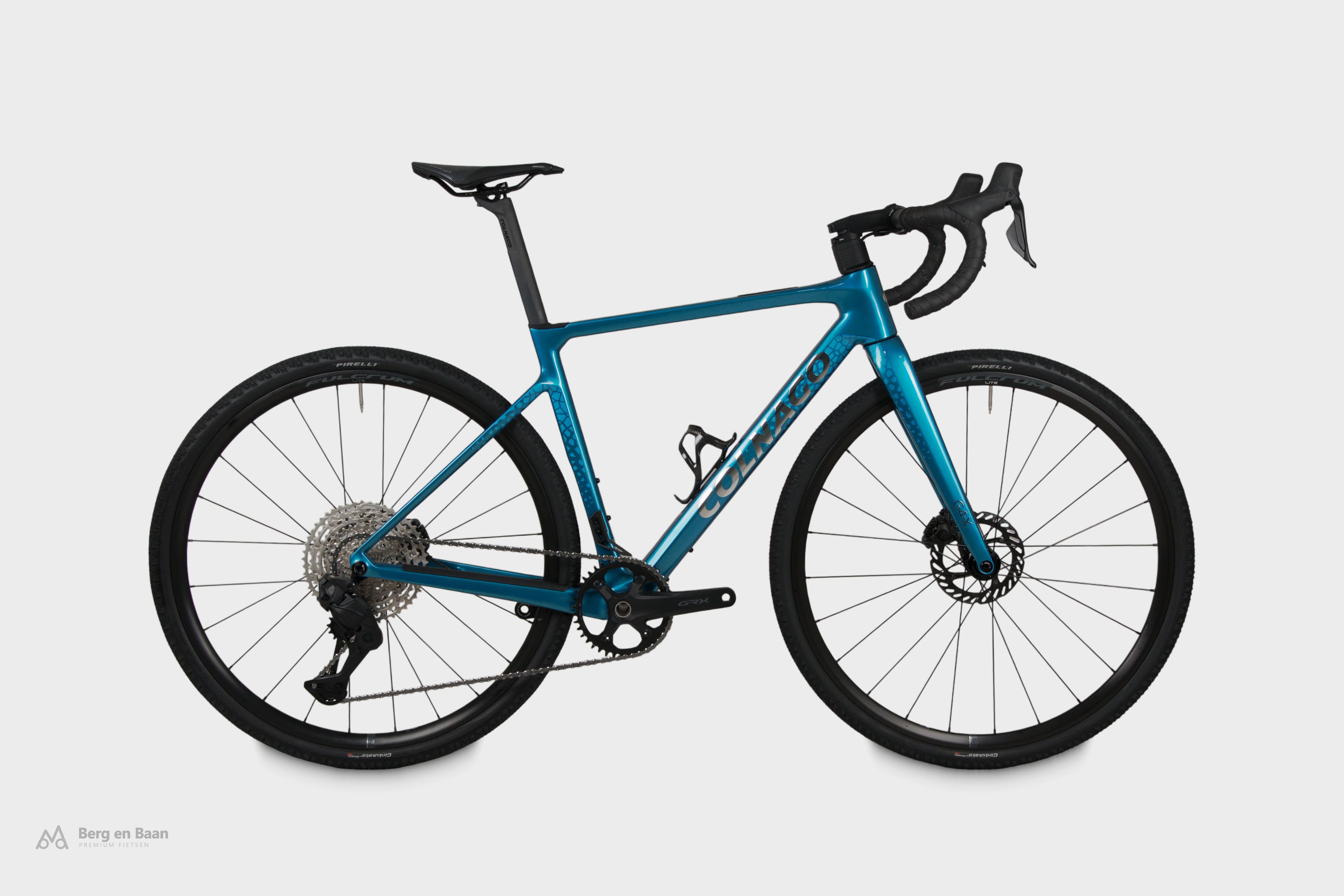 Colnago G4-X GRX 717 Di2 2026 — new gravel bike, size 45, ice blue — studio photo Berg en Baan
